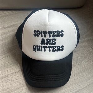 Black and White Trucker Hat - great gag gift